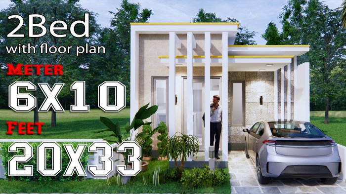 Desain interior rumah modern ukuran 6x10