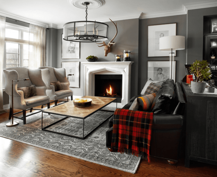 Cozy room living layered autumn family comfy feel